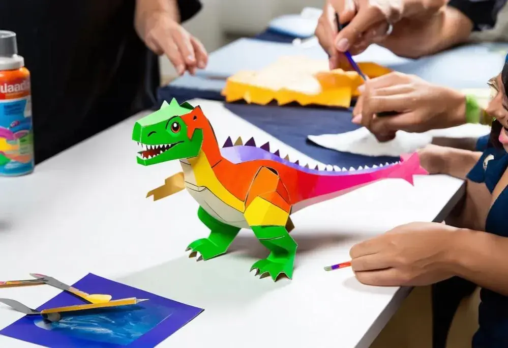 Prosty sposób na wykonanie dinozaura z kartonu dla kreatywnych dzieci